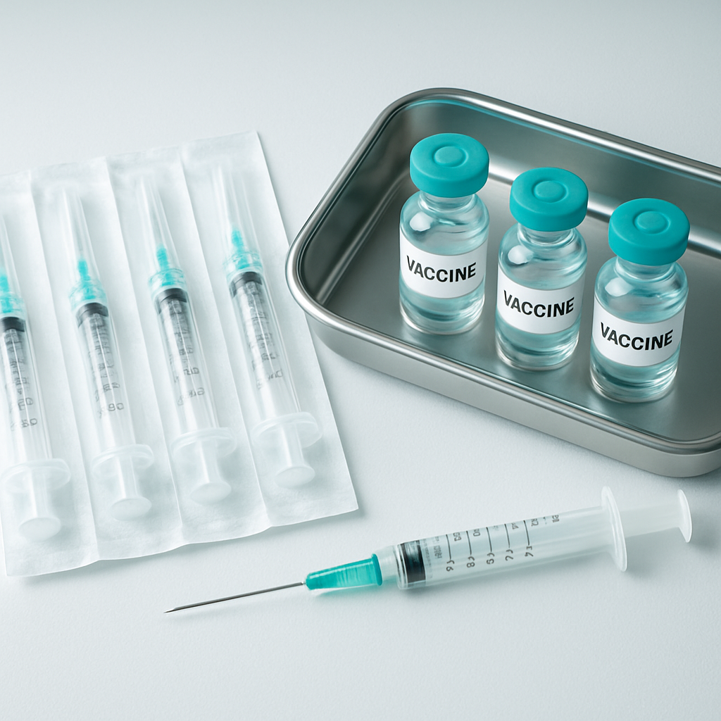 Vaccination and immunisation supplies in a clinical medical setting